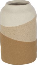 J-Line vase Cylindre - céramique - beige/marron clair - small - 20 cm de hauteur