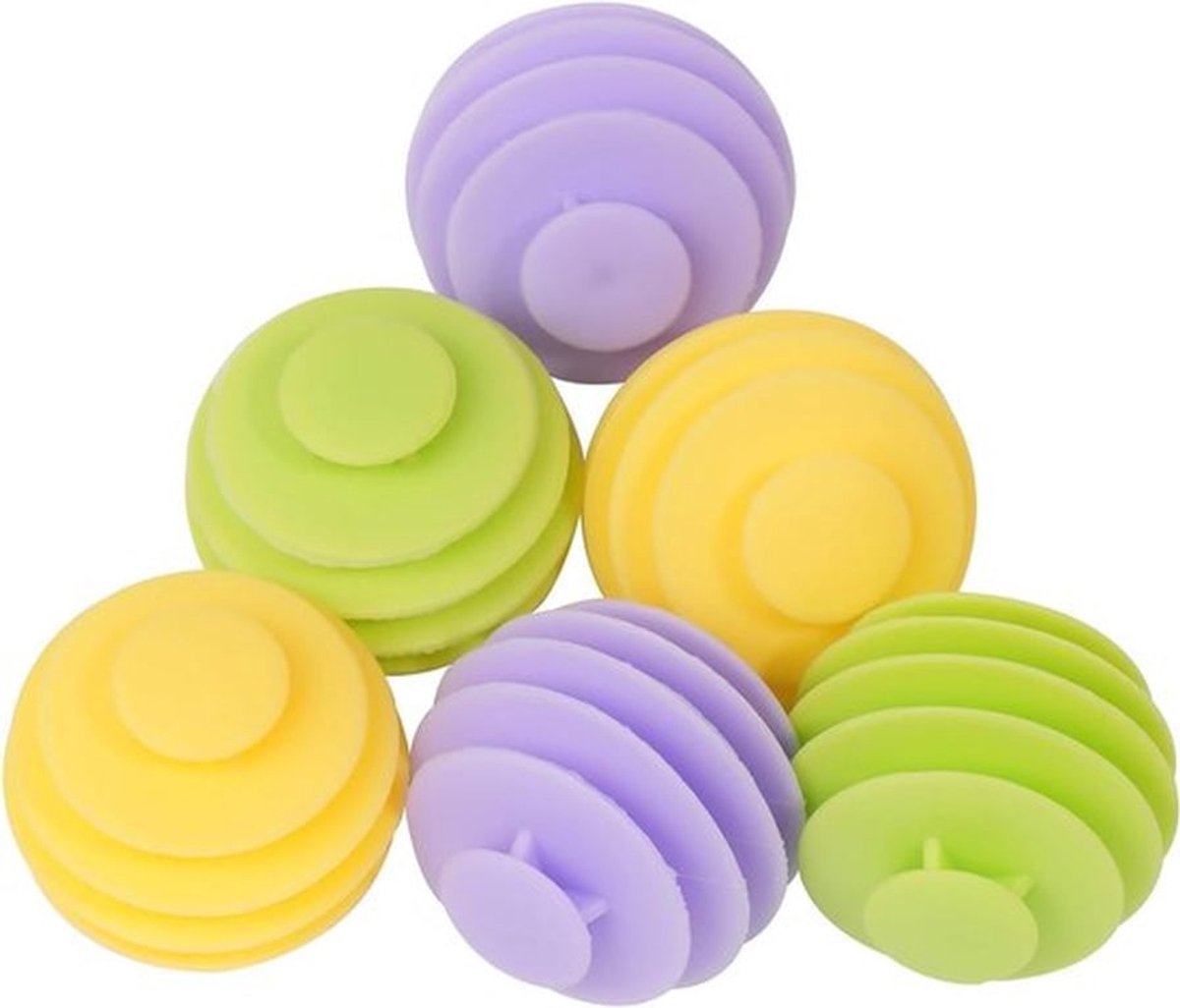 Set van 6 herbruikbare wasballen voor wasmachine en droger - Bespaar energie en tijd met drogerballen.