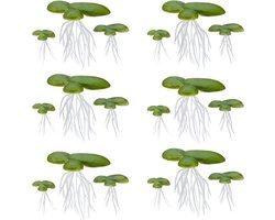 Kunstmatige bewegende drijvende eend voor aquarium, plastic planten, mini-nep-eend - decoratie & verrijking - 1 stuk
