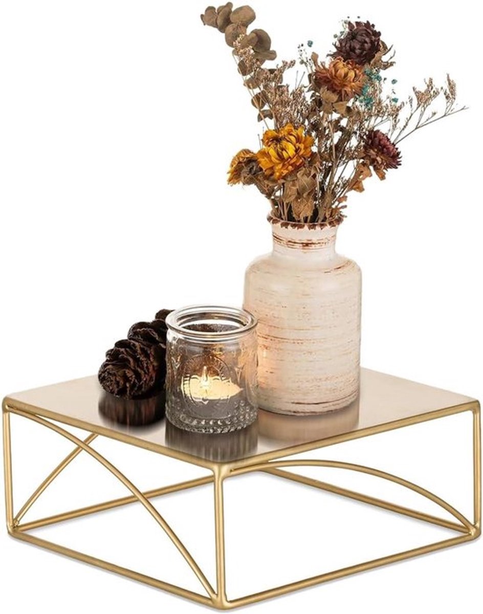 Taartstandaard Cupcake Goud 21cm Vintage Verjaardagsfeest Decoratie