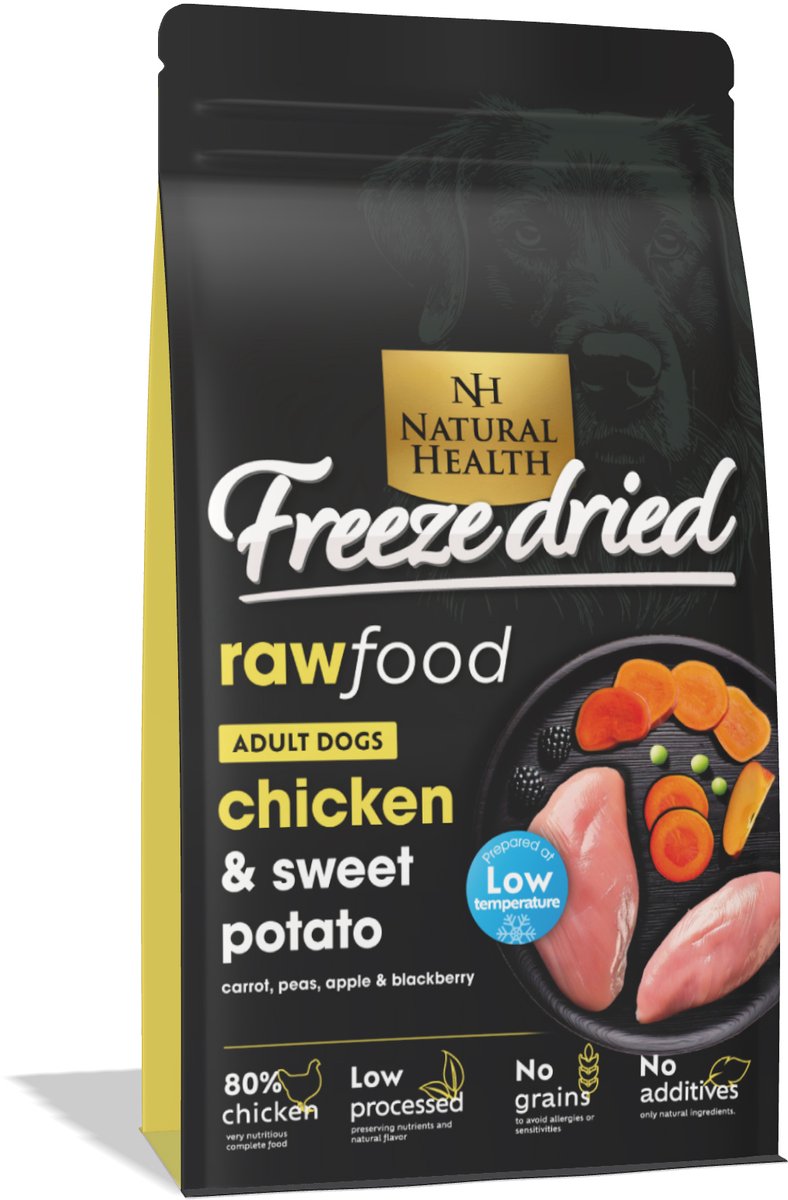 Natural Health hondenvoer Grainfree Freeze Dried Chicken 150 gram - Hond