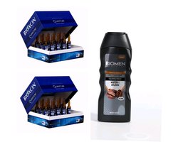Bioxcin - 2 x Quantum Bio-Activ Anti Hair Loss Serum 30 x 6 ml plus 1 x Cafeïne Arginine Shampoo voor Droog en Beschadigd Haar 400 ml- Herbal - Bio - bioxcin - bioxsine - Anti-Haaruival -Haaruitval -Haarverzorging - Haarserum - Bio Shampoo