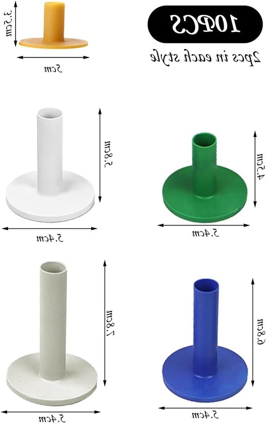 Rubber Tips voor Golf, Golfaccessoires, Golfshirts en Oefenmaterialen voor Verbetering van je Spel — afbeelding 5