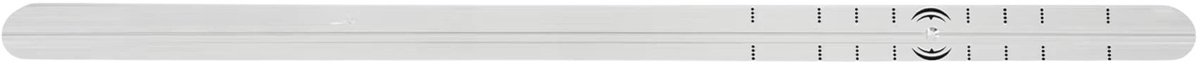 Golf Putting Alignment Rail – Voor het verbeteren van je putting en afstandscontrole op de putting green – golftrainerhulpmiddel van aluminiumlegering – 90,5 × 4,0 cm – zwart, zilver en grijs – aluminium