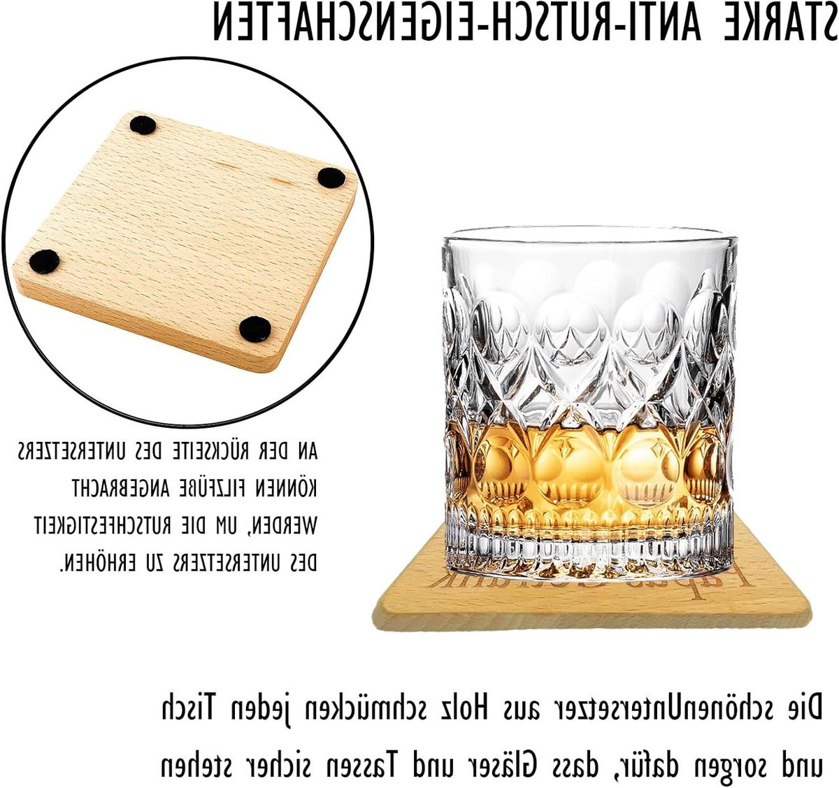 Houten Onderzetter, Gereserveerd voor Papa's Drankje, Antislip, Warmtebestendig, Wasbaar, Grappige Cadeau-ideeën voor Vaderdag en Moederdag, Perfect voor Thuisgebruik