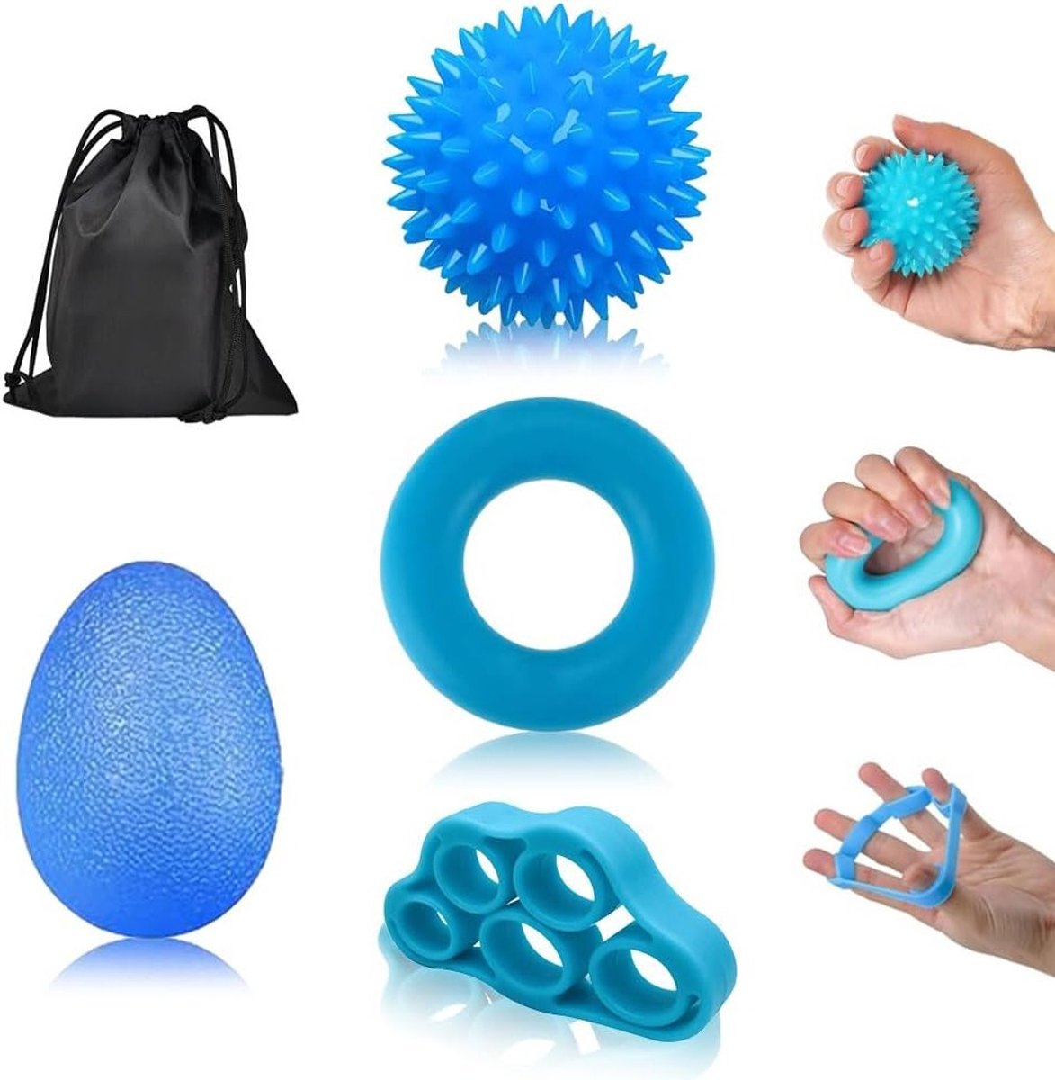 Handtrainer en Stressbal voor Gripversterking, Handtherapie en Ontspanning van de Handen