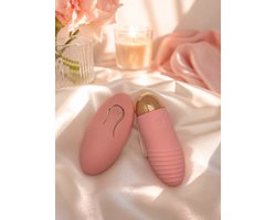 Vibrerend ei - draadloos met afstandsbediening- roze- seks speeltje- waterproof- kinky- fun for two - spannend - seksspeeltje - erotiek - vibrator -