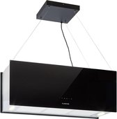 Klarstein hangende eilandafzuigkap voor kookeilanden, 577 m³/h afzuigvermogen, timer, verstelbaar modern design, 3 standen en actief koolfilters