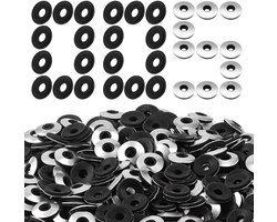Set van 200 EPDM afdichtringen M6.3 x 19 x 2.5 mm, neopreen staalringen voor zelfborende schroeven, waterdichte bescherming en bevestigingsoplossingen