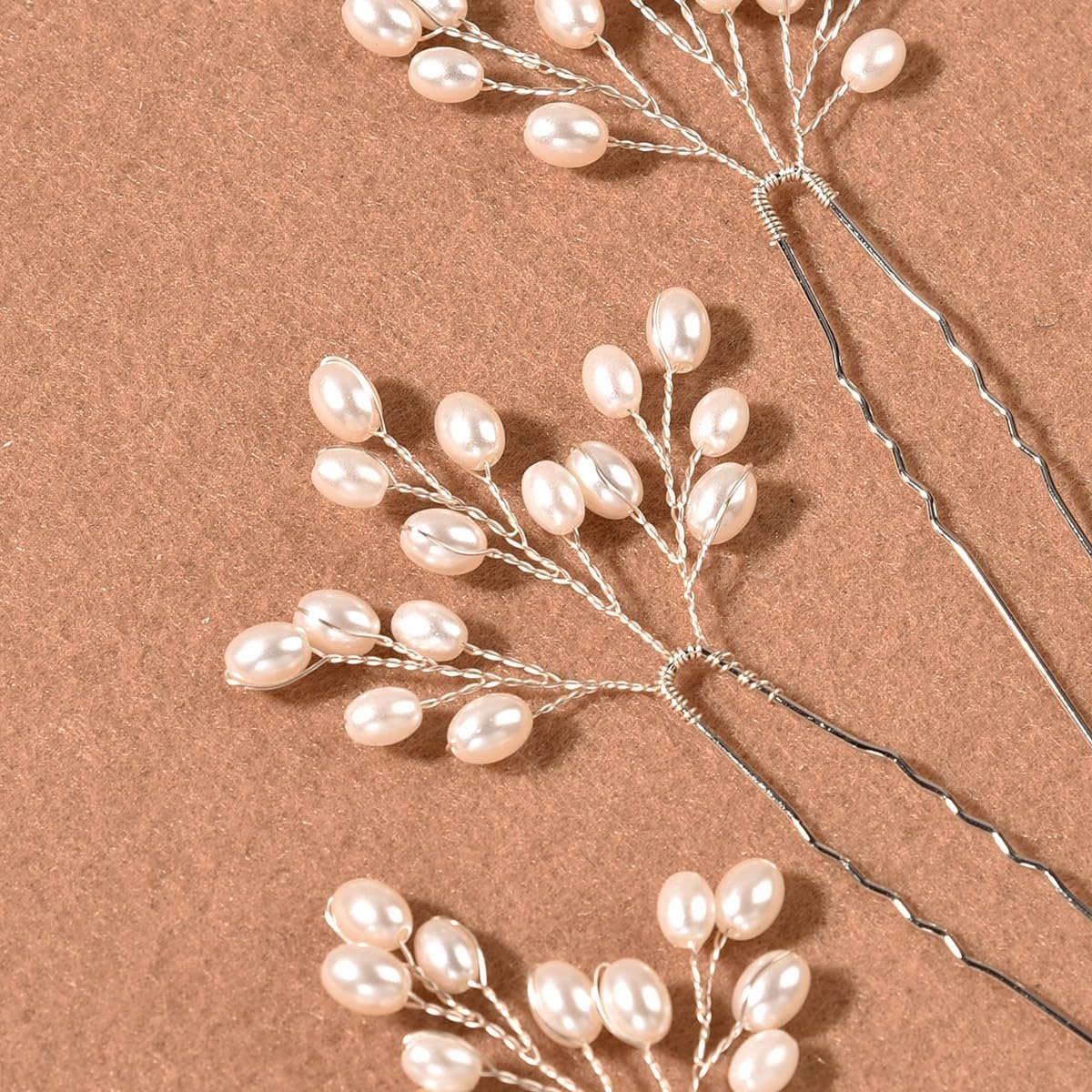 Haarspelden, 3 stuks, bruidssieraden, haarspelden, haarsieraden, U-vormige haaraccessoires, bruidshaaraccessoires voor bruiloftsgasten voor dames en meisjes, goud