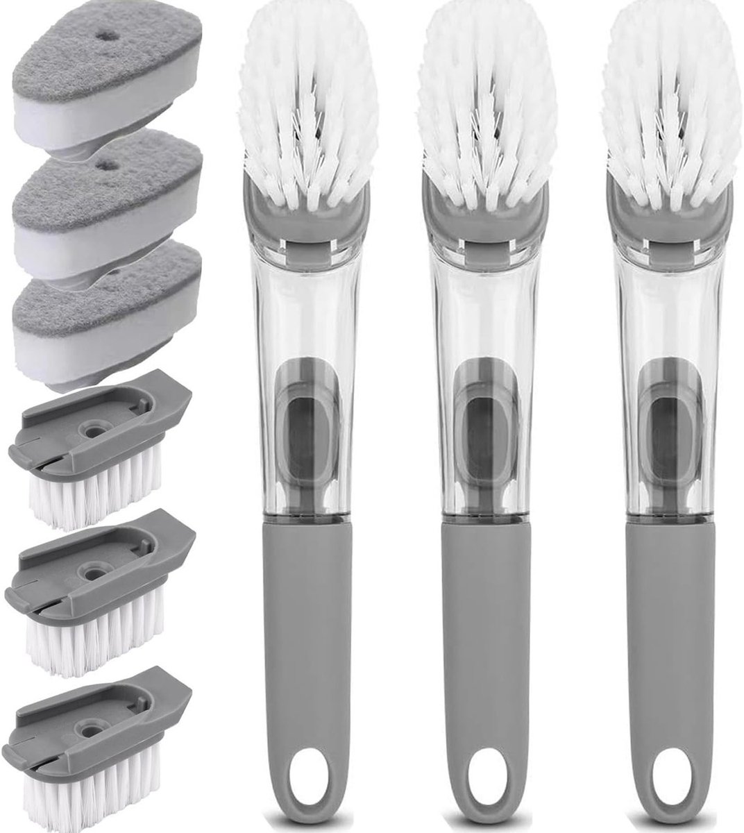 Afwasborstel Met Zeepdispenser - Keukenborstel - Afwasborstel - waterbestendig