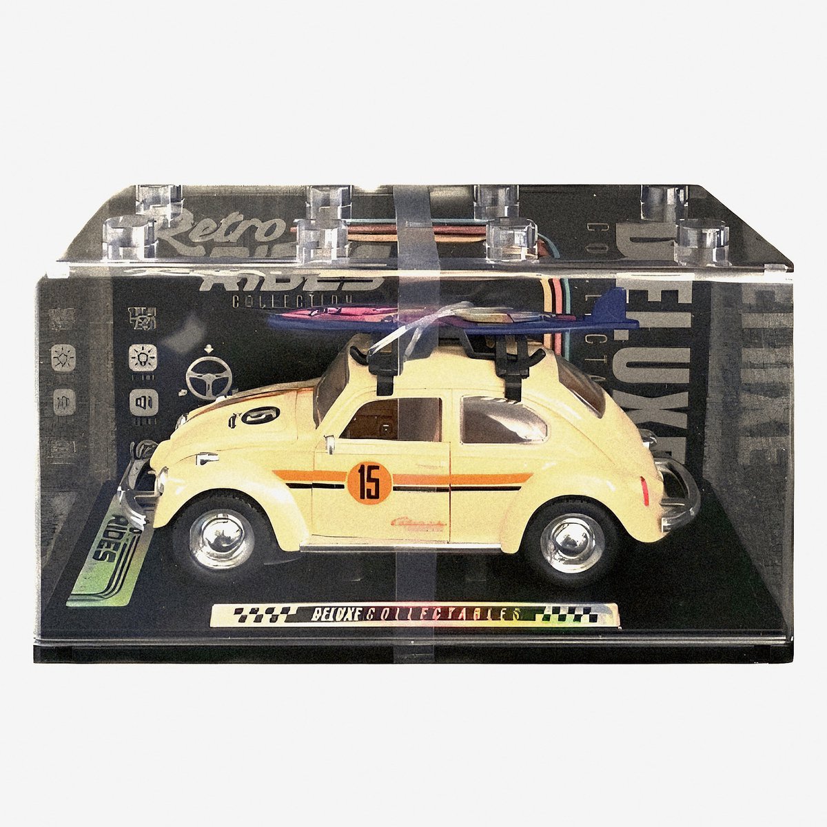 Deluxe Retro Rides - Collection - VW Kever Collectables - Licht en Geluid - 1:24