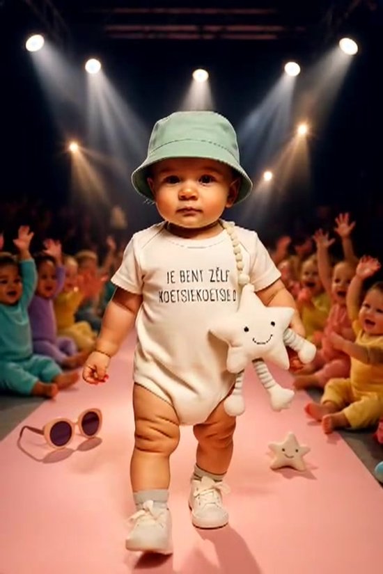 Kraamcadeau Unisex Hij of Zij - Baby Geschenkset - Babyschoentjes en Speen - kraamkado