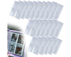 Ronte - Pochettes de classement transparentes format A5 - Ensemble de 20 - Imperméable - Pochettes de classement pour albums à anneaux - Sachets plastiques - Dossiers de rangement - 6 trous - Couverture de classeur