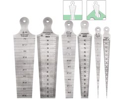 3-delige RVS Taper Gauge Test Set voor Nauwkeurige Metingen van 1-45mm, Feeler Gage en Inspectietool voor Openingen en Sleuven