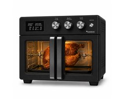 TurboTronic AFD32 Airfryer XXL en Oven – 12 Kookprogramma's – Vrijstaande Mini Oven – Instelbaar van 25 tot 230°C - 32L - Zwart