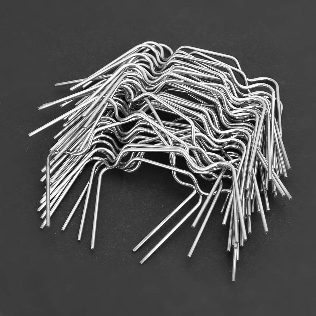 50 Stuks RVS W Type Dikke Glazen Klemmen voor Serre - Veilige Bevestiging van Perspex Platen en Tuinbouwaccessoires