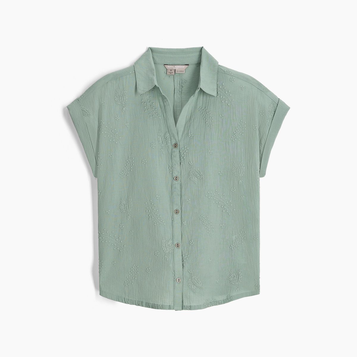 Royal Robbins Oasis S/S Outdoorblouse Dames Sage Leaf