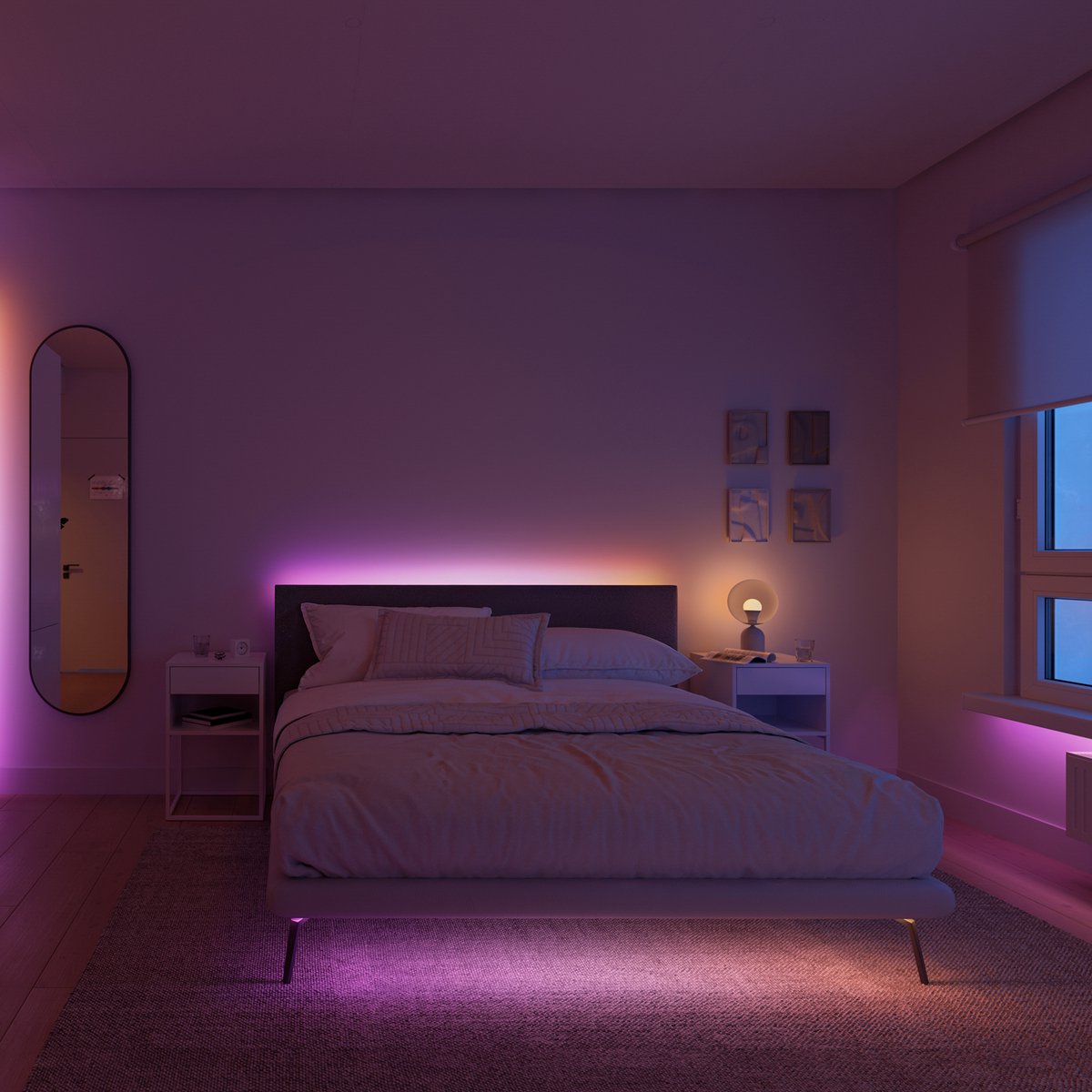 Philips Hue Essential Gradient LED strip 10 meter - Wit en Gekleurd Licht - Light Strip - Incl. Hue Dimmer Switch - Hue White and Color Ambiance — afbeelding 6