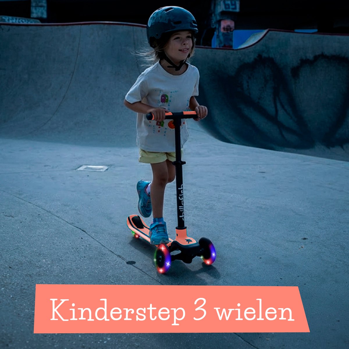 Chillafish Kinderstep 3 Jaar met drie LED wielen - Roze - Lichtgewicht Glow step meisjes met afneembaar stuur en voetrem - Aanpasbaar in hoogte - Leun-om-te-sturen - Extra grip handgrepen - Geen batterijen nodig - Model Scotti Glow 3 — afbeelding 13