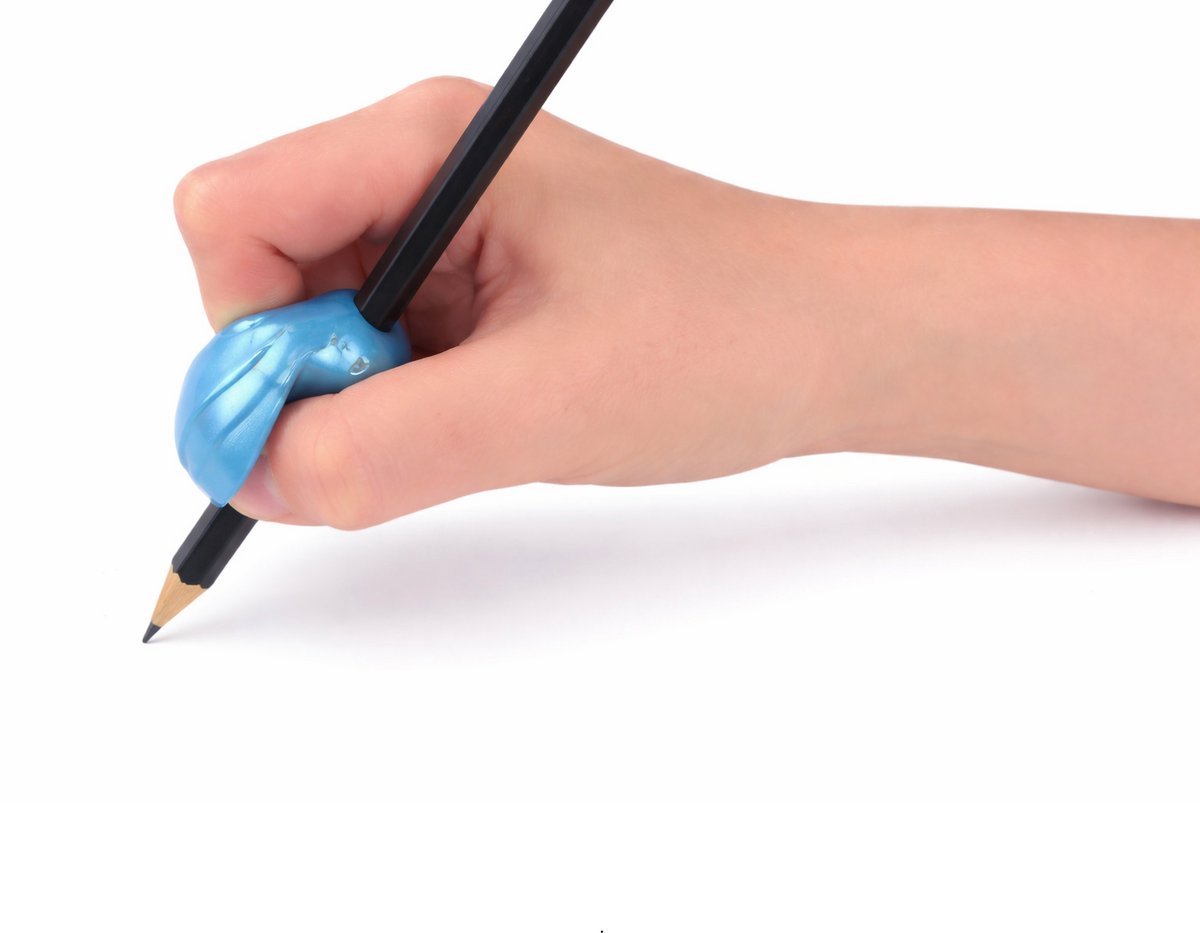 The Pencil Grip - Pengreep - The Crossover Grip - Metallic Blauw