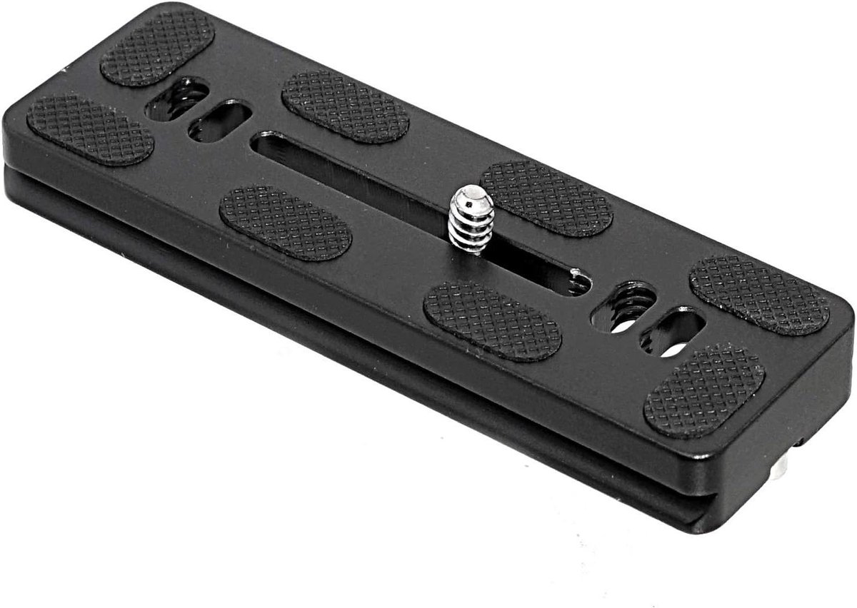 Quick Release Plaat - Arca Plaat - Camera Stabiliseren - CNC Precisie - 120mm - Zwart