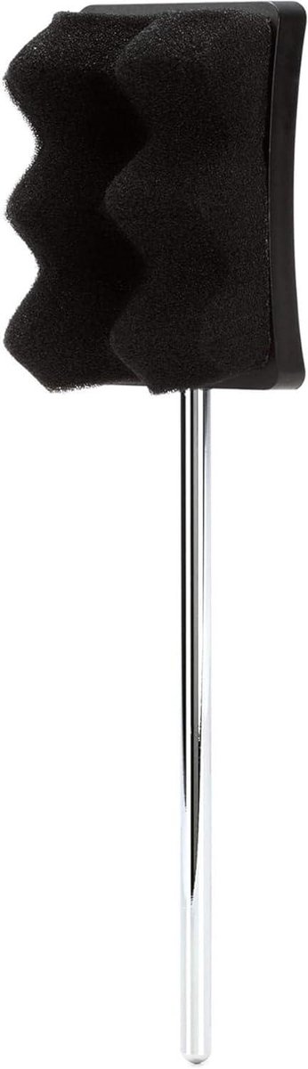 Basdrum Beater - Drumstok Mallet - Stil Drummen - Half Zachte Kop - 1/2 - Zwart