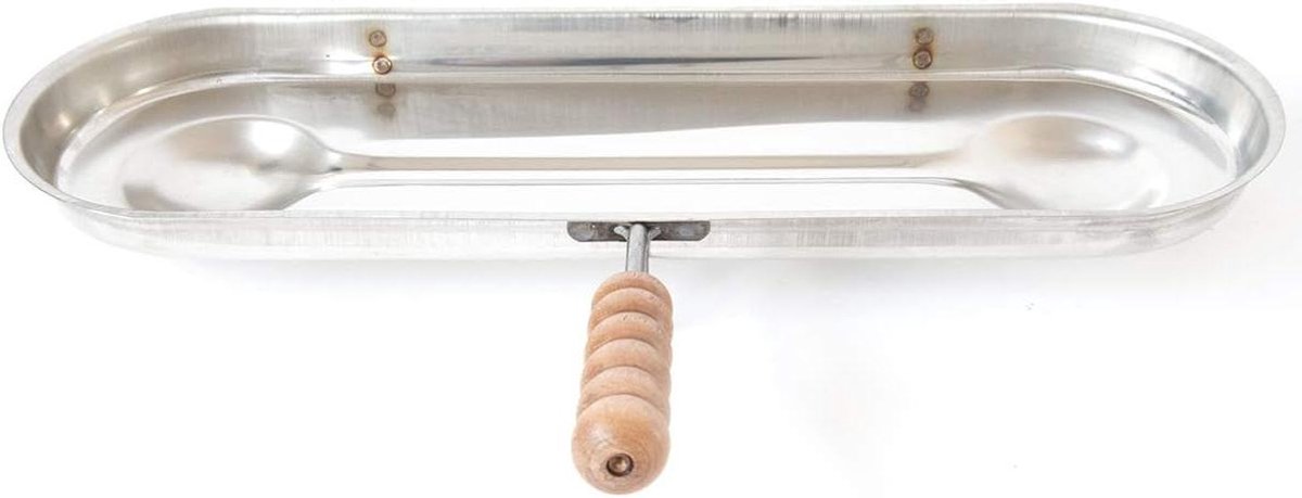 RVS Bakpan - Opvangbak Grill - Barbecueen - Vetafvoer - 55 cm - Zilver