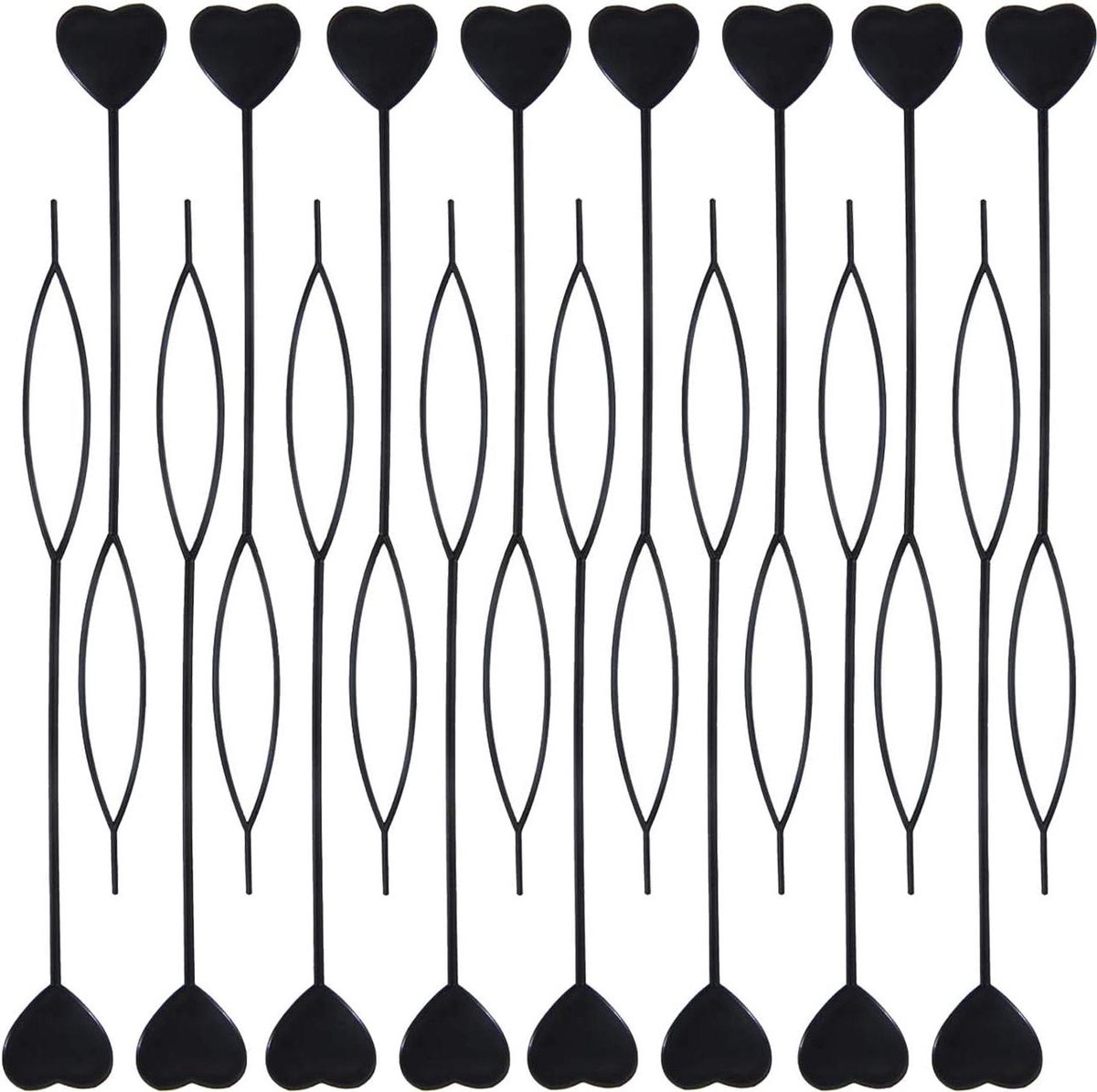 Haar Kralen Tool - Haar Vlechten Maker - Haar Styling - Flexibele Kunststof Hars - 20 cm - Zwart