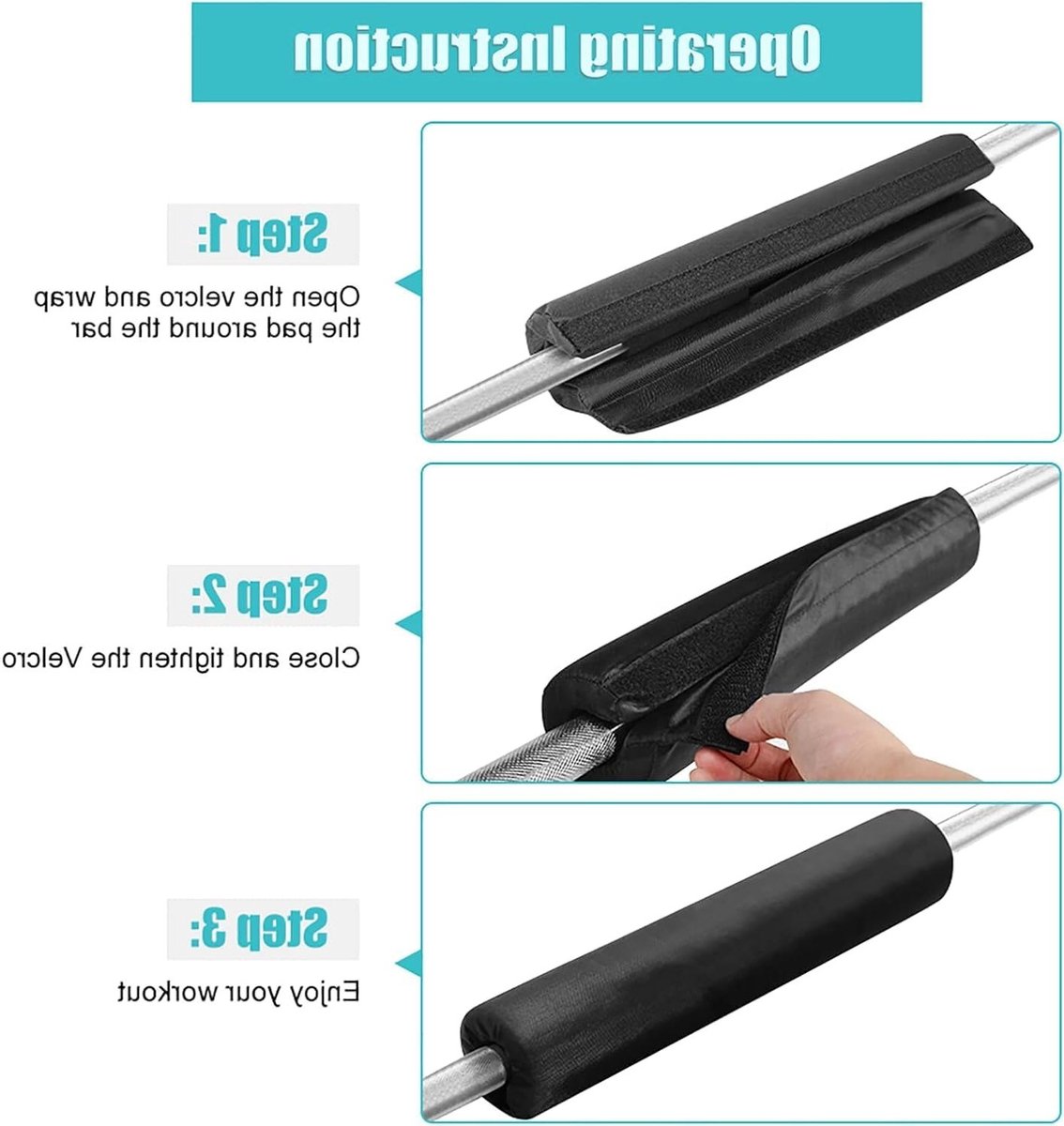 Zware Duty Squat Pad voor Gewichtheffen - Dikke Gevoerde Schuimkussen voor Hip Thrusts, Lunges en Zware Squats, Ideaal voor Krachttraining en Fitness