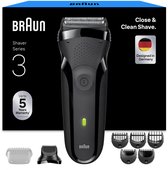 Braun Series 3 300BT - Elektrisch Scheerapparaat voor mannen - Flexibele Scheerbladen - Baardtrimmer Opzetstuk