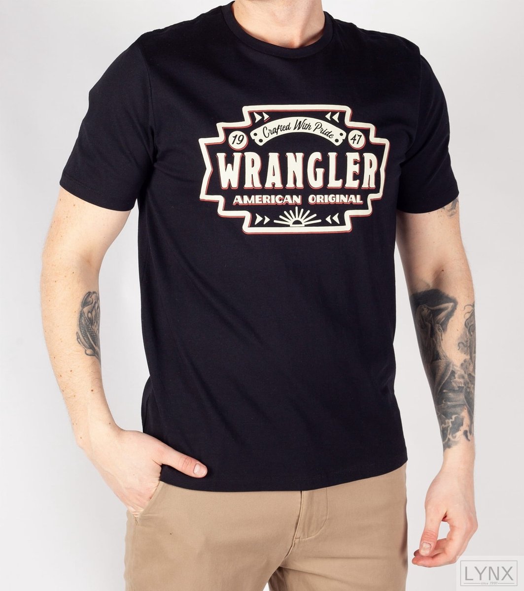 Wrangler T-shirt Americana – 3XL Zwart
