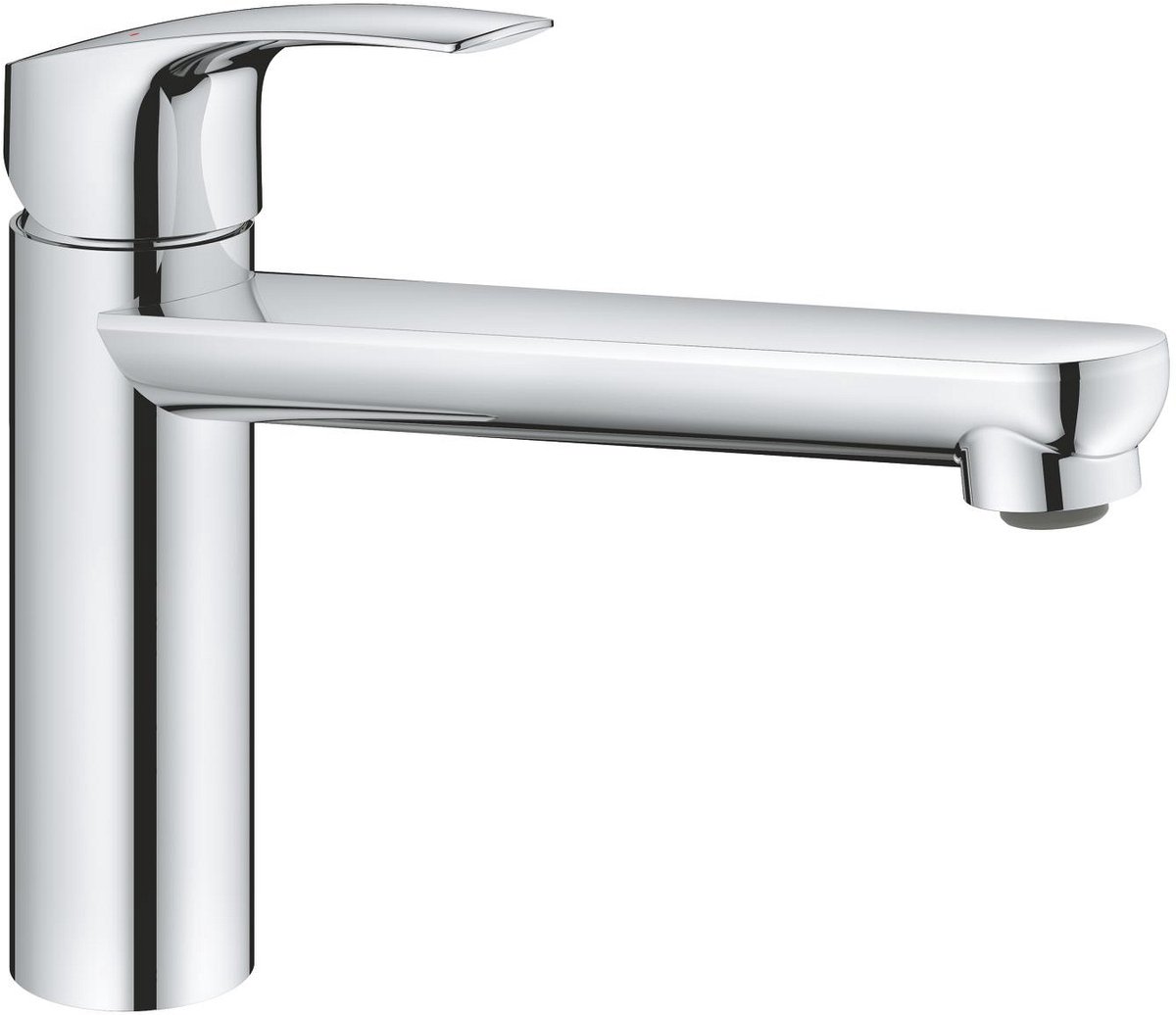 GROHE Via Keukenmengkraan – Medium Uitloop – Draaibare Uitloop (140°) – Lood- en Nikkelvrij (GROHE Zero) – Chroom