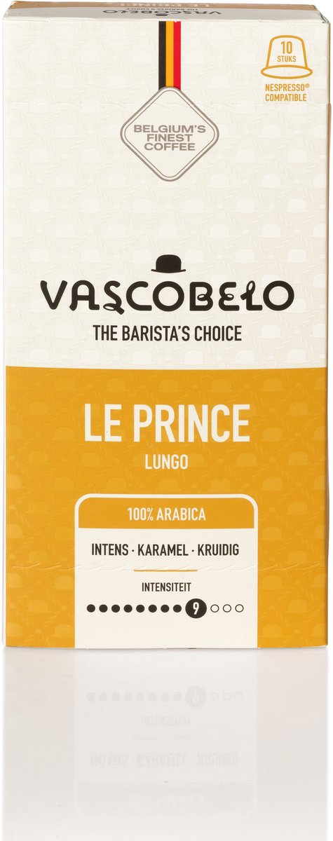 Vascobelo Koffiecups Le Prince – 100 Capsules (10x10) – Intens & Premium Espresso