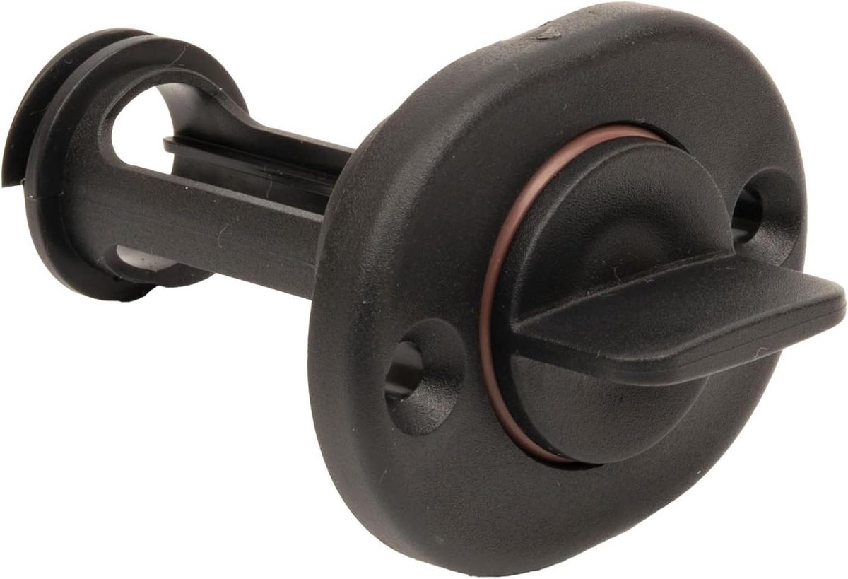 Boot Spiegel Afvoerplug - Zelfbehoudende Plug - Boot lekken stoppen - Schroef-type afvoer - 1 inch gat - Zwart