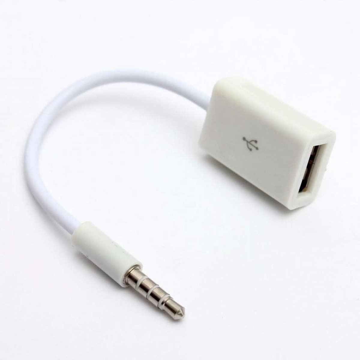 USB AUX Kabel - Audio Adapter - Muziek Afspelen Auto - MP3 Compatibel - 1 Stuks - Zwart
