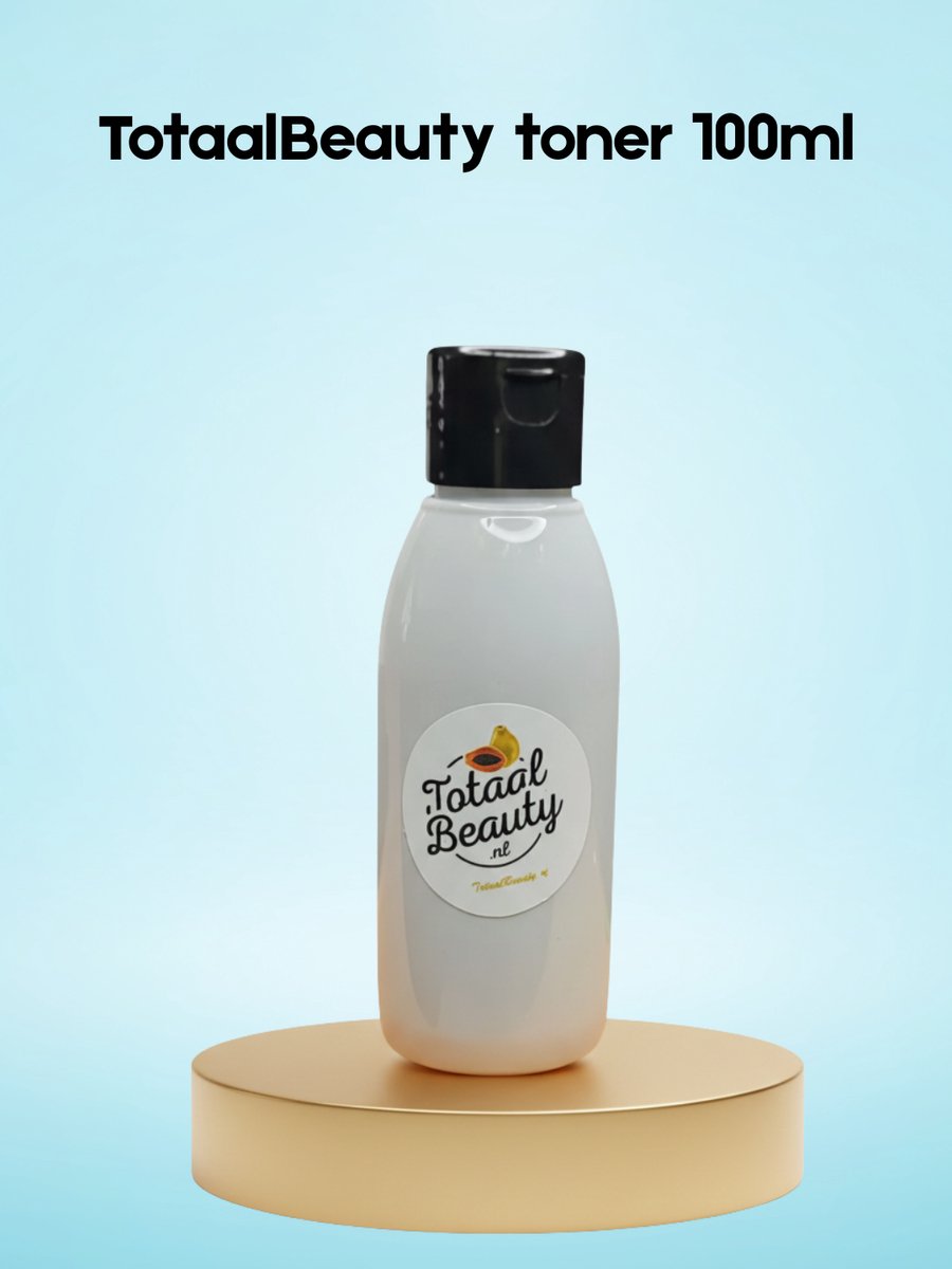 TotaalBeauty Toner – 100 ml – Verfrissende & Hydraterende Huidtoner – Helpt Poriën te Reinigen, Egaliseert de Huidtint & Bereidt de Huid voor op Hydratatie – Voor een Stralende, Gladde & Gezonde Teint