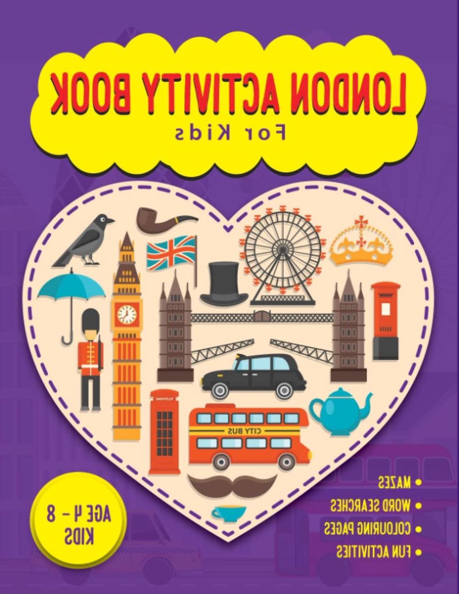 London Activity Book - Kinderboek Puzzelboek - Reisvermaak - 50 Verschillende Activiteiten - 21.59 x 27.94 cm - Niet gespecificeerd