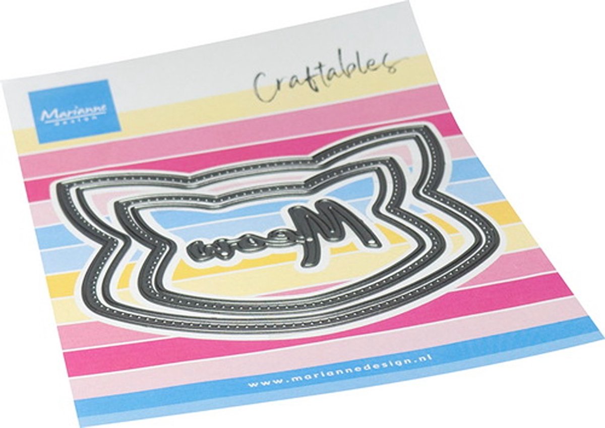 Marianne Design, Craftables stencil Cat Frame, CR1732