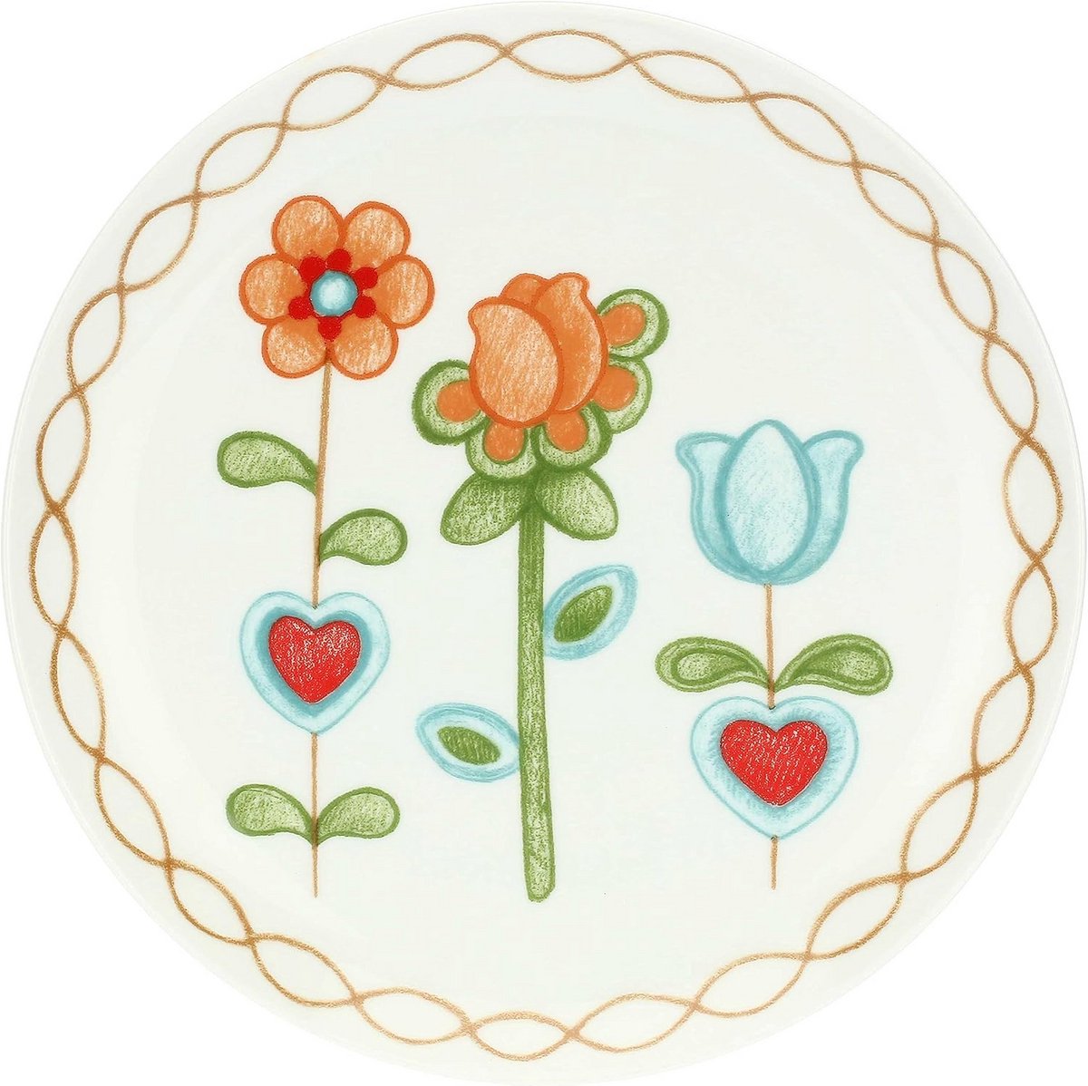Porseleinen Dessertborden Set - Klassiek Erfgoed Design