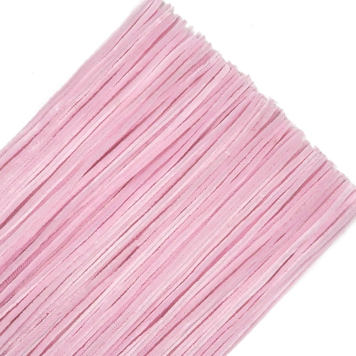 100 Stuks Pijp Reinigers Lichtroze Chenille Draad voor Creatieve Knutselprojecten - 12" Buigzaam Pluche Draad voor DIY Decoraties en Ambachten