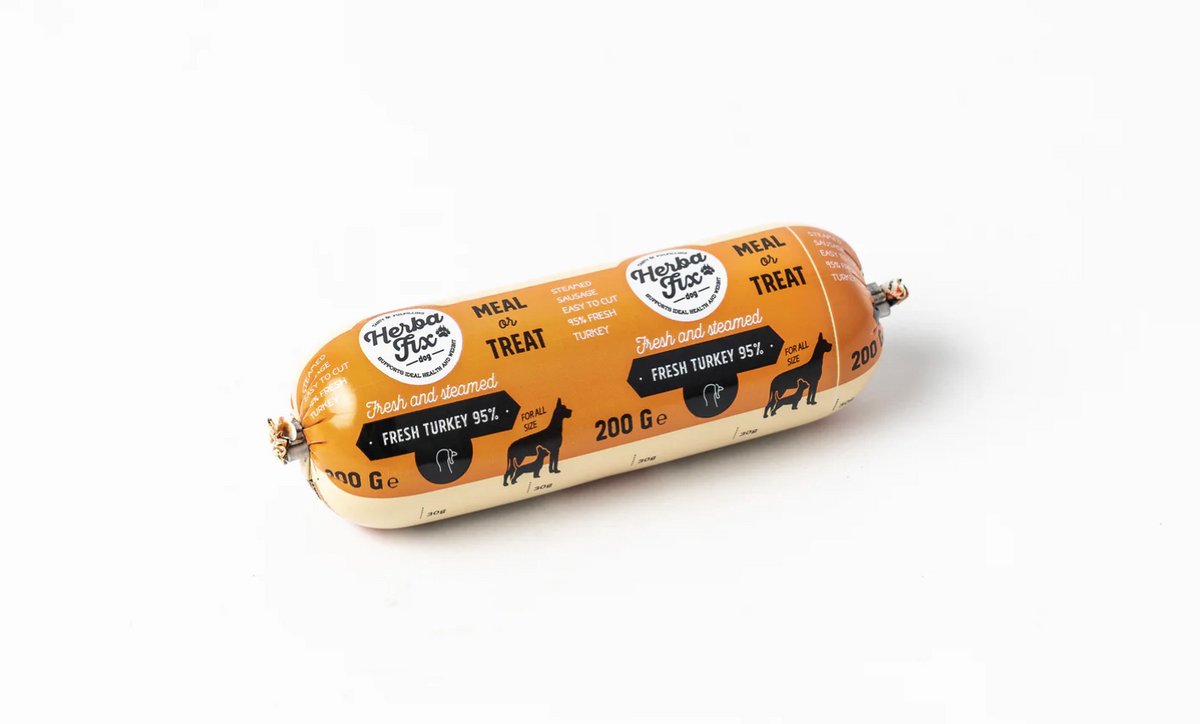 Herbafix - Gestoomde worst Kalkoen- 9 x 200 gr