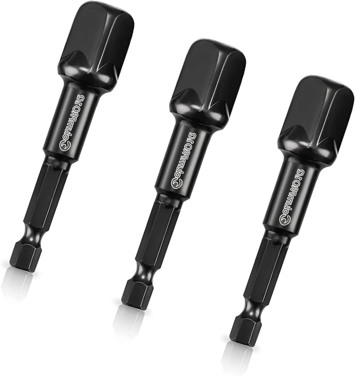 Impact Wrench Adapter Set - 1/4, 1/2, 3/8 Inch Hex Drive Converter voor Accuboormachine, Ideaal voor Auto en Moment Sleutel