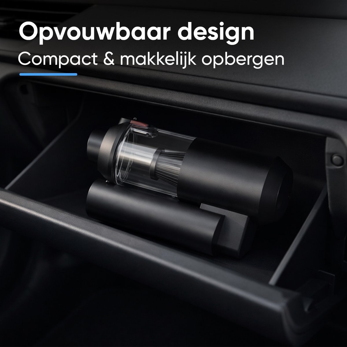 CarMe 2-in-1 Auto Stofzuiger Pro - Zuigen & Blazen - Kruimeldief - 8 Opzetstukken - Oplaadbaar - Handstofzuiger - Air Duster - Zwart — afbeelding 6