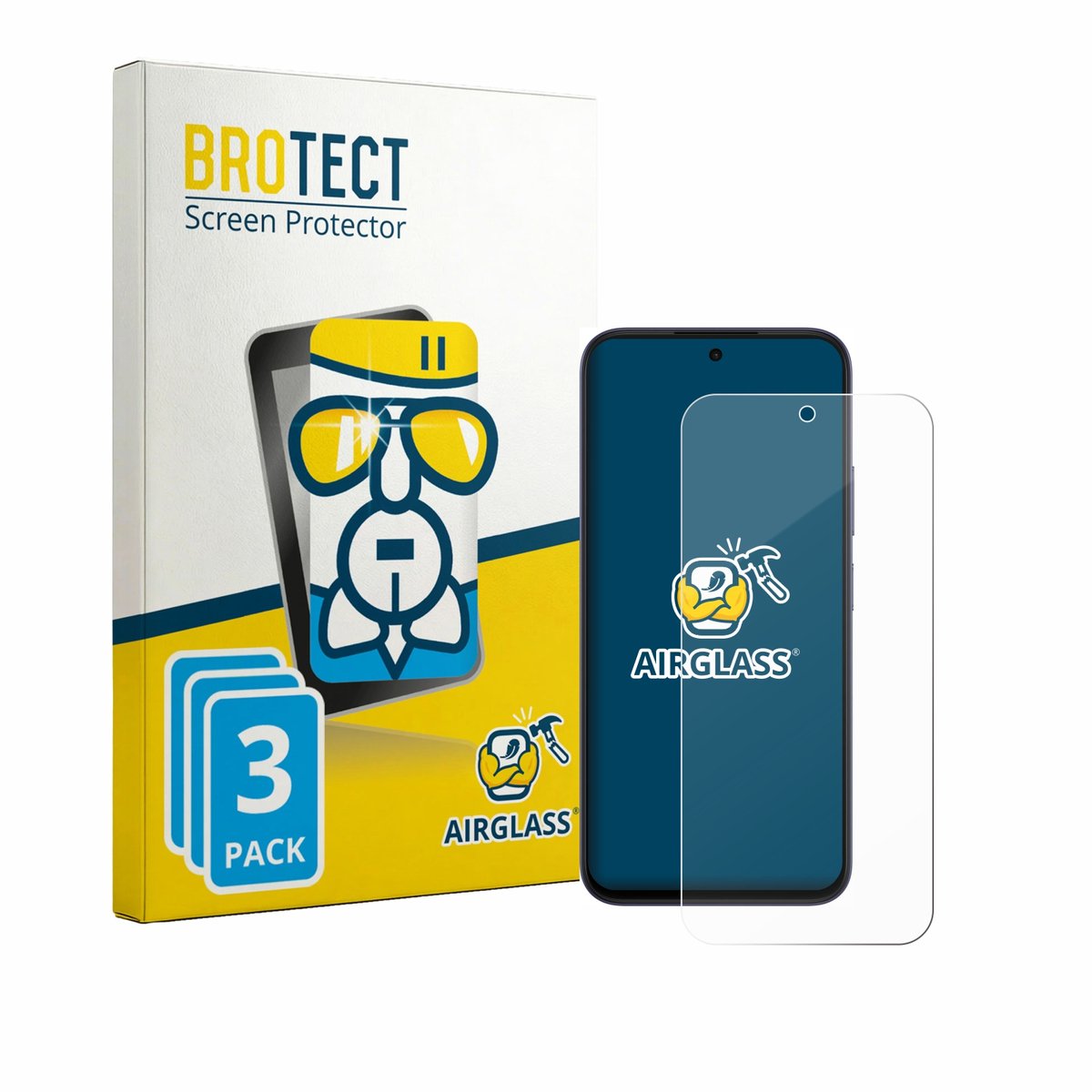 Screenprotector 3 Stuks voor Oppo A6k Beschermglas transparant