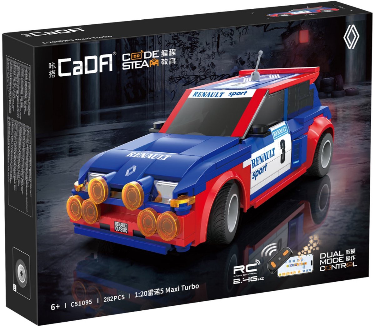 CADA Renault 5 Maxi Turbo RC 1:20 - C51095W - - ONESIZE