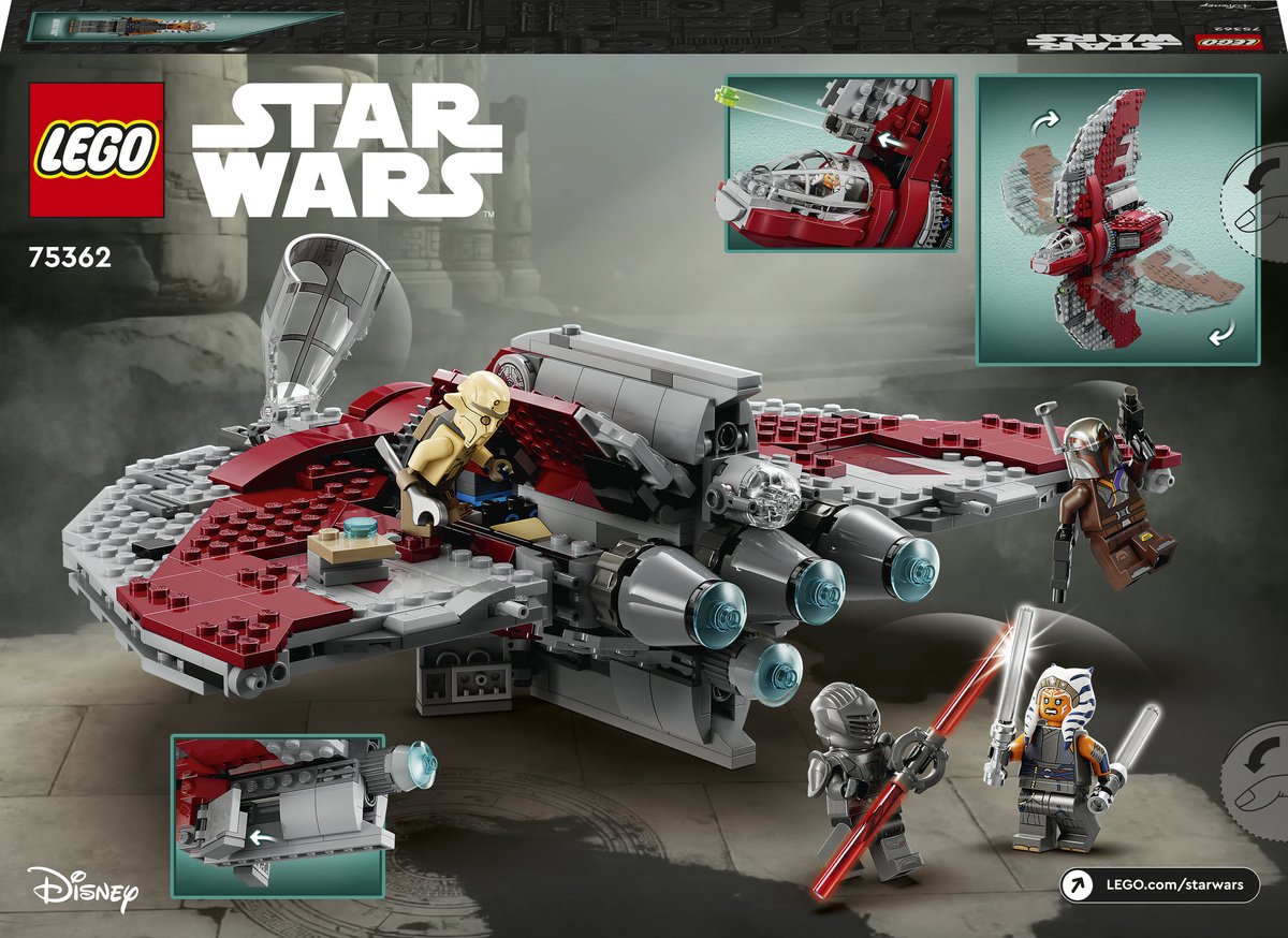 LEGO Star Wars Ahsoka Tano's T-6 Jedi shuttle Bouwbaar Ruimteschip - 75362 — afbeelding 23