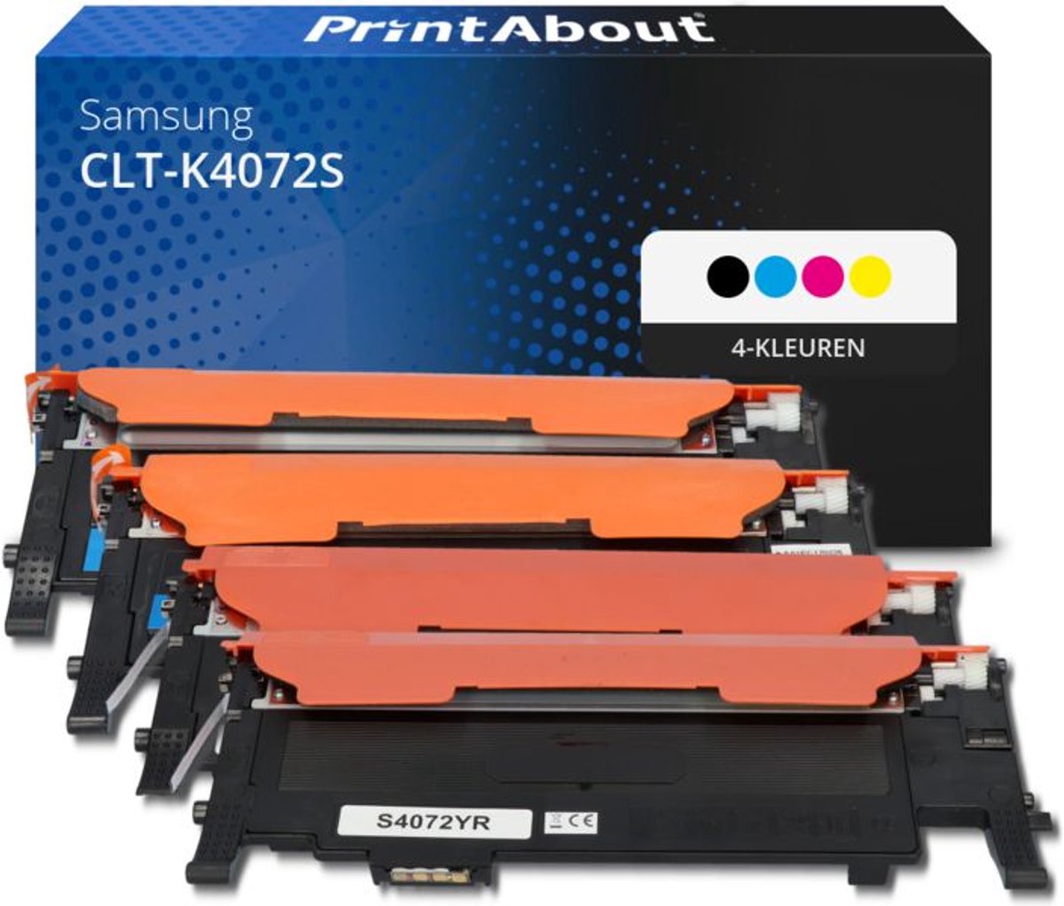 PrintAbout - Alternatief voor de Samsung CLT-K4072S / 4 Kleuren