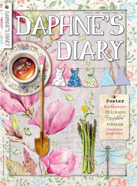 Daphne's Diary Magazine #3 2026 (NEDERLANDS) | Creatief Werkboek | Interactief tijdschrift voor mindfulness, schilderen, kunst, koken, reizen | Vol creatieve inspiratie