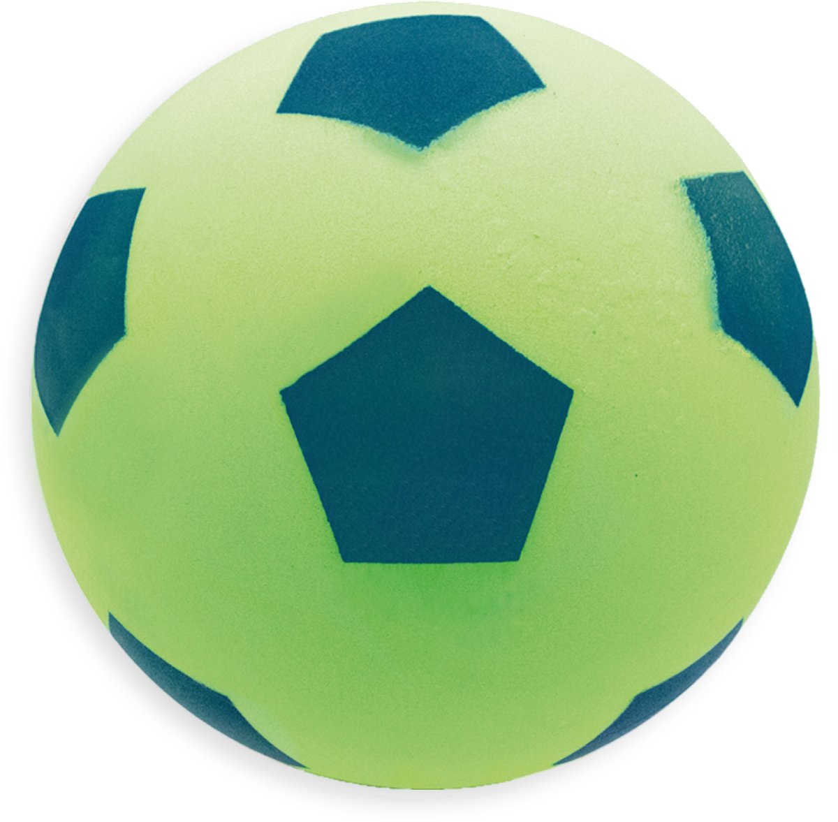 Kyto Softbal 20cm Schuimbal Neon groen | Voetbal voor buiten en binnen | Strandbal geschikt voor kinderen vanaf 36 maanden